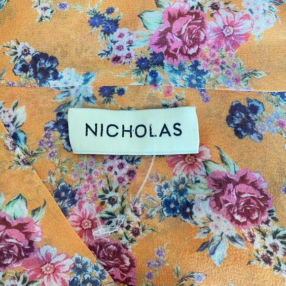 NWOT Nicholas Ruffle Mini Dress in Honey Multi Size 2 - Picture 7 of 8